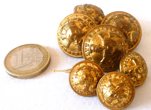 Boutons uniforme anciens - boutons, d'uniforme